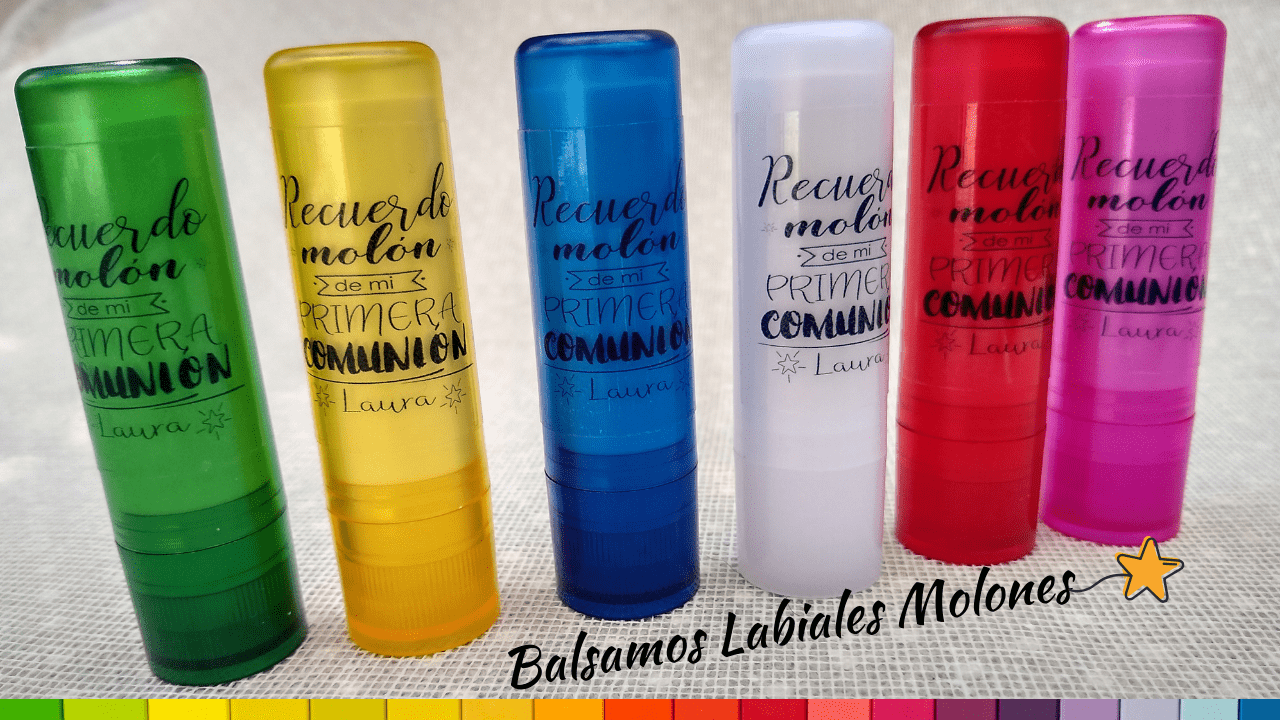 Brillo de labios recuerdo molon de mi primera comunion